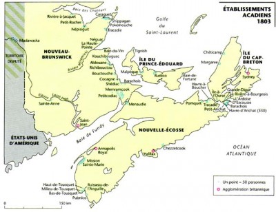 L’Acadie en 1803
