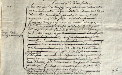 Déclaration de revenus pour Mussy 1734