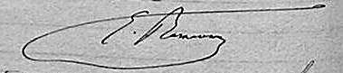 Signature de Edme Rameau de Saint Père